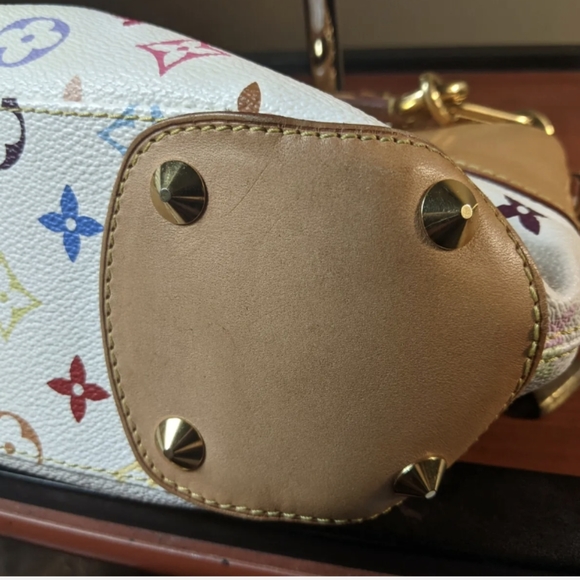 Auth LOUIS VUITTON JUDY PM HAND BAG MONOGRAM MULTI-COLOR White M40257 - Picture 9 of 14